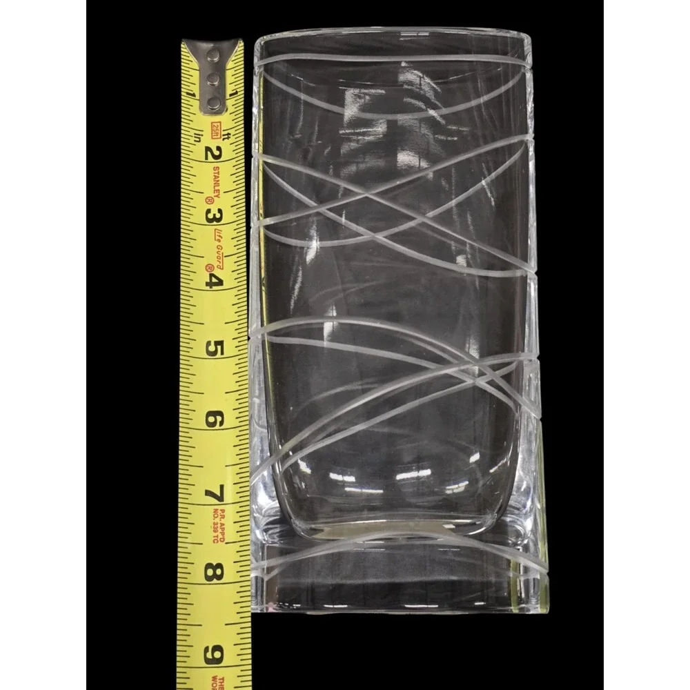 Karim Rashid Nambe Crystal‎ Pocket Vase LARGE 8